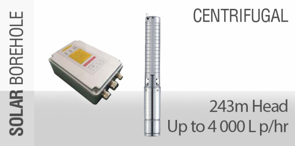 243m Solar Borehole Pump