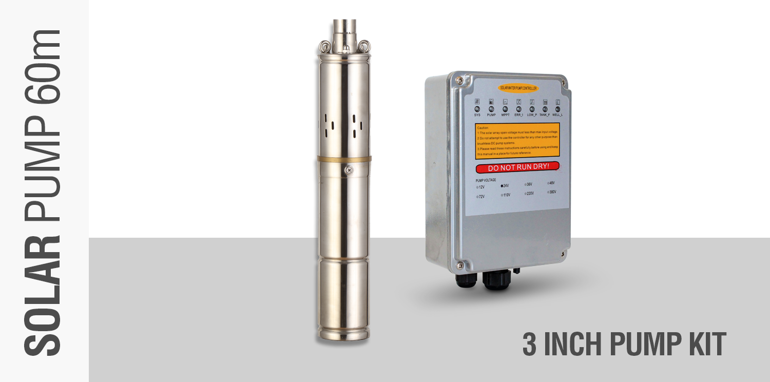 60 meter Solar Pump kit 3inch